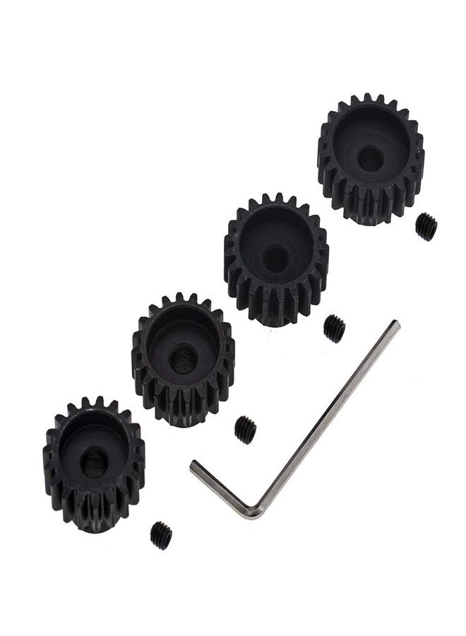GTHELE 4pcs Mod 1 Pinion Gear 5mm Set Hardened 19T 20T 21T 22T M1 Pitch Gears RC Upgrade Part with Screwdriver - Image 4
